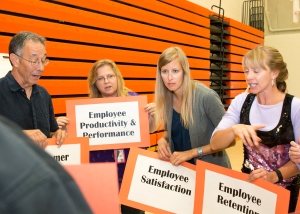 Employees work together on what guidelines are important for student success as well as the college's success.
