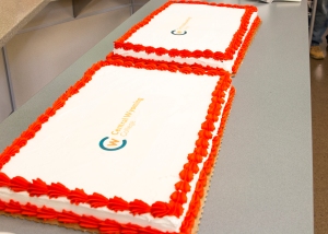 CWC's new logo decorated on cake!